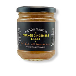 MAISON MARELIA - Confiture Orange Gingembre Lillet