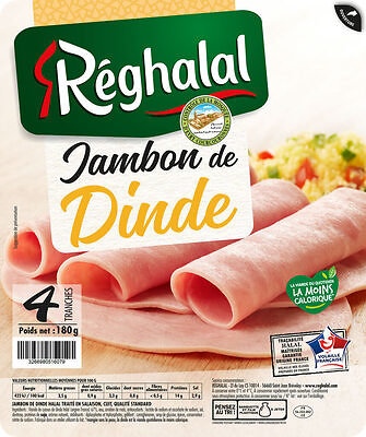 REGHALAL - Jambon de Dinde - Halal - Disponible à partir du 25/08