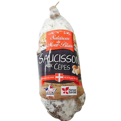 SALAISONS DU MONT-BLANC - Saucisson Aux Cèpes - Disponible à partir du 25/08