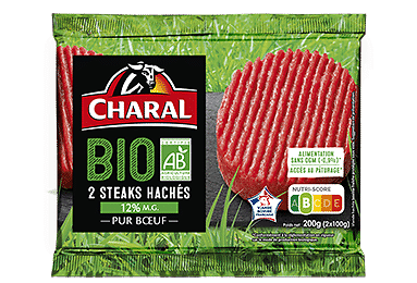 CHARAL - Steaks Hachés BIO  - Disponible à partir du 31/08