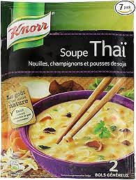 KNORR - Soupe Thaï - Nouilles / Champignons / Pousses de Soja
