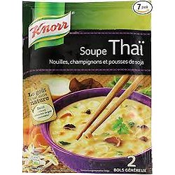 KNORR - Soupe Thaï - Nouilles / Champignons / Pousses de Soja