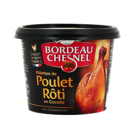 BORDEAU CHESNEL - Rillettes de Poulet Rôti en Cocotte - Disponible à partir du 25/08