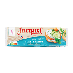 JACQUET - 36 Toasts Ronds - Nature