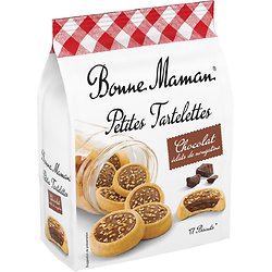 BONNE MAMAN - Petites Tartelettes - Chocolat Éclats de Nougatine