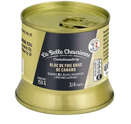 LA BELLE CHAURIENNE - Bloc De Foie Gras 3/4 parts