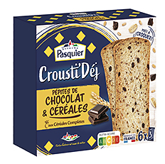 PASQUIER - Crousti'Déj Chocolat et Céréales