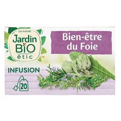 JARDIN BIO - Infusion Bien-être du Foie - Romarin, Thym Citron et Pissenlit