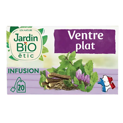 JARDIN BIO - Infusion Ventre Plat - Menthe, Anis Vert, Mauve et Réglisse