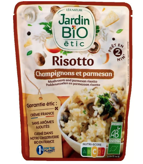 JARDIN BIO - Risotto Champignons et Parmesan