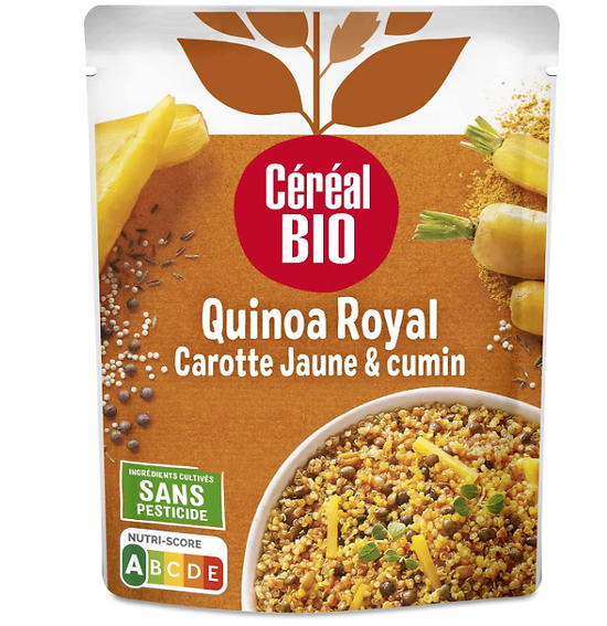 CÉRÉAL BIO - Quinoa Royal Carottes Jaune et Cumin