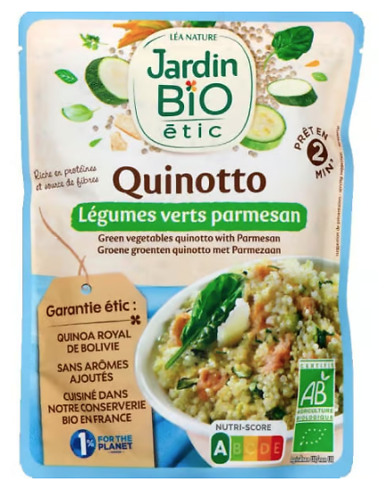 JARDIN BIO - Quinotto - Légumes Verts & Parmesan