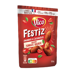 VICO - Festiz - Amandes & Cacahuètes - Saveur Tomate Basilic