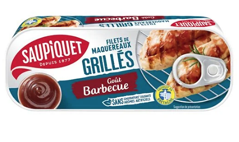 SAUPIQUET - Filets de Maquereaux Grillés - Goût Barbecue