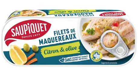 SAUPIQUET - Filets de Maquereaux - Citron & Olive
