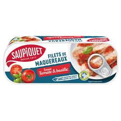 SAUPIQUET - Filets de Maquereaux - Sauce Tomate & Basilic