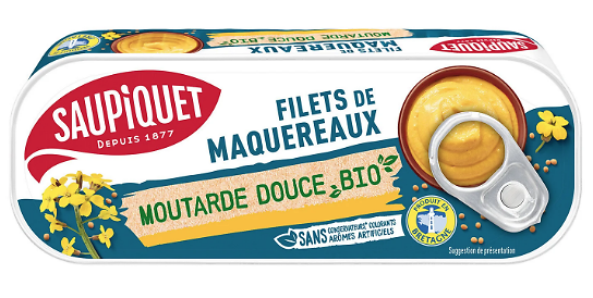 SAUPIQUET- Filet de Maquereaux - Moutarde Douce BIO