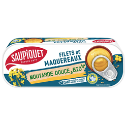 SAUPIQUET- Filet de Maquereaux - Moutarde Douce BIO