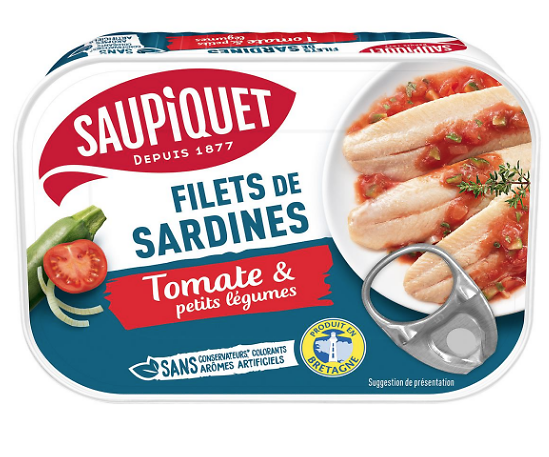 SAUPIQUET - Filets de Sardines - Tomates & Petits Légumes