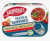 SAUPIQUET - Filets de Sardines - Concassé de Tomates Bio