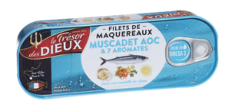 LE TRÉSOR DES DIEUX - Filets de Maquereaux - Muscadet AOC & 7 Aromates