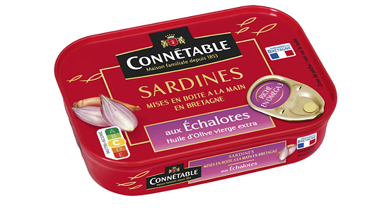 CONNÉTABLE - Sardines - aux Échalottes & Huile d'Olive Vierge Extra