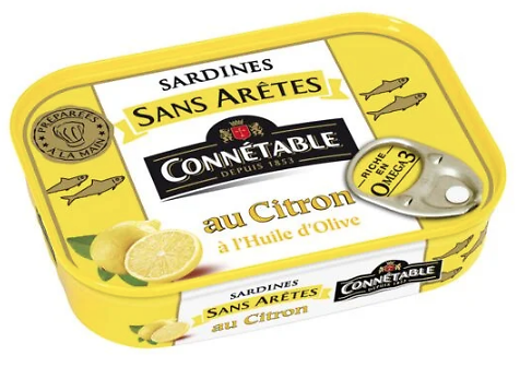 CONNÉTABLE - Sardines Sans Arêtes - au Citron & à l'Huile d'Olive