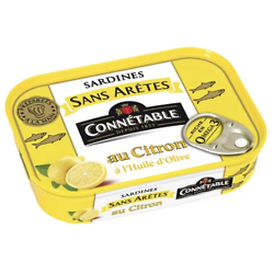 CONNÉTABLE - Sardines Sans Arêtes - au Citron & à l'Huile d'Olive