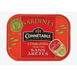 CONNÉTABLE - Sardines Sans Arêtes - à l'Huile d'Olive Vierge Extra