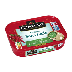 CONNÉTABLE - Sardines Sans Huile - Sauce au Piment Basque
