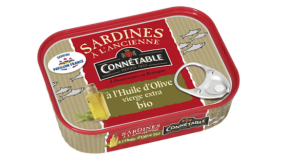 CONNÉTABLE - Sardines - à l'Huile d'Olive Vierge Extra Bio
