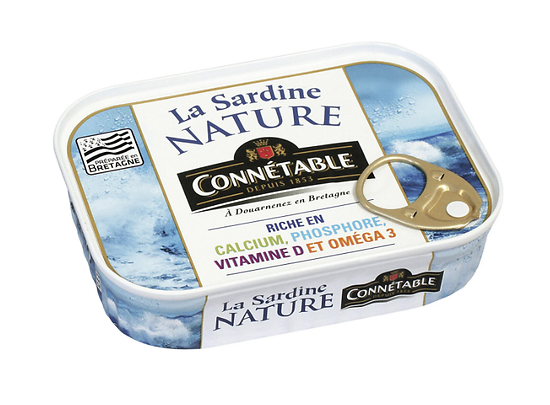 CONNÉTABLE - Filets de Sardines - Sans Huile - Marinade Citron Bio