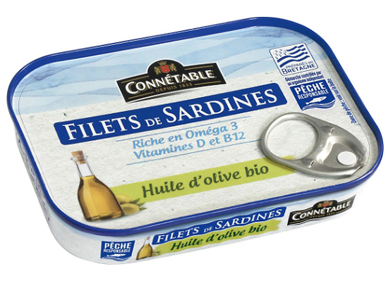 CONNÉTABLE - Sardines - Huile d'Olive Bio