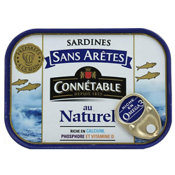 CONNÉTABLE - Sardines Sans Arêtes & Sans Peau - au Naturel