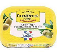 PARMENTIER - Sardines de l'Atlantique Nord-Est - Huile d'Olive Vierge Extra