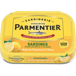 PARMENTIER - Sardines - Huile de Tournesol & Citron 