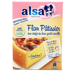 ALSA - Flan Pâtissier aux Oeufs et au bon goût Vanille