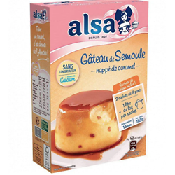 ALSA - Gâteau de Semoule - Nappé de Caramel