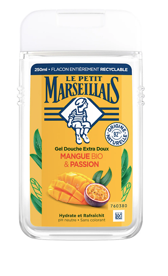 LE PETIT MARSEILLAIS - Gel Douche Extra Doux Mangue & Passion Bio