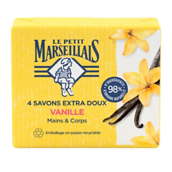 LE PETIT MARSEILLAIS - 4 Savons Extra Doux Vanille