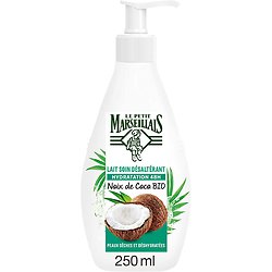 LE PETIT MARSEILLAIS - Lait Soin Désaltérant Hydratation 48H Noix de Coco Bio