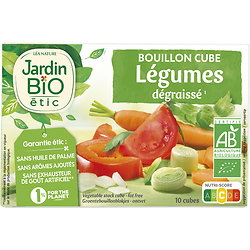 JARDIN BIO ETIC - Bouillon Cube Dégraissé Légumes