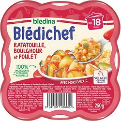 BLEDINA - Blédichef Ratatouille Boulghour Et Poulet 