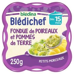 BLEDINA - Blédichef Fondue De Poireaux Et Pommes De Terre