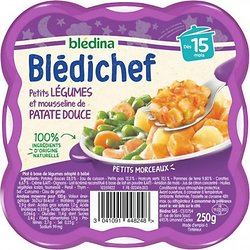BLEDINA - Blédichef Petits Légumes Et Mousseline De Patate Douce