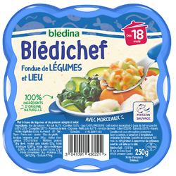 BLEDINA - Blédichef Fondue De Légumes Et Lieu