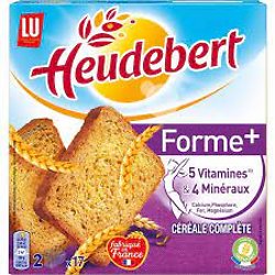 HEUDEBERT - Biscotte Forme+ Céréale Complète