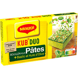 MAGGI - Bouillon Pour Pâtes Kub Duo Basilic Et Huile D'Olive