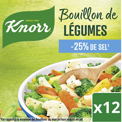 KNORR - Bouillon De Légumes -25% De Sel