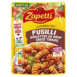ZAPETTI - Fusilli Boulettes De Boeuf Sauce Tomate